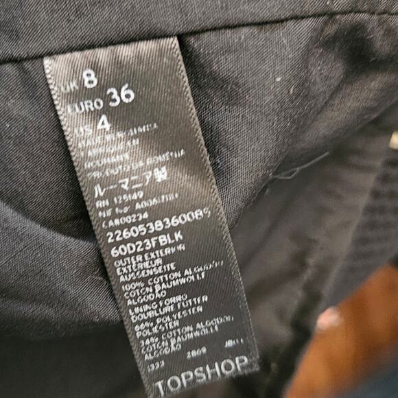 Kate Moss Topshop Black Waffle Knit Fit and Flare Party Dress sz 4 - Picture 6 of 6